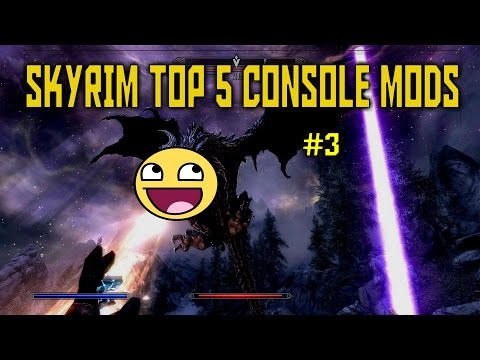 SKYRIM BEST 5 CONSOLE MODS #3!! BEST SKYRIM MODS - LIGHTSABERS, FUNNY MOD! (XBOX ONE) REMASTERED!