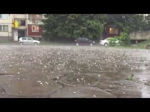 Hail in Botevgrad, Bulgaria. 2015, May 19th