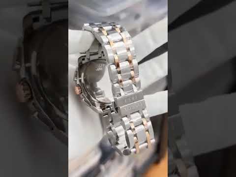 Silver tissot watch for men