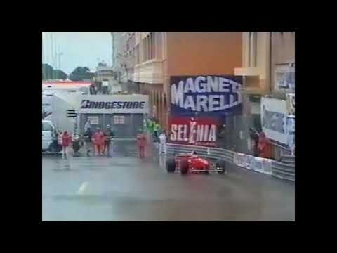 "Eddie Irvine is in the pit lane"