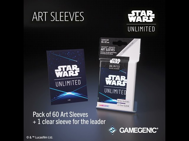 Vídeo relacionado con Gamegenic | Star Wars: Unlimited Art Sleeves Card Back White | Pack de 60 Fundas Ilustradas con Diseño Oficial y 1 Funda Transparente | Optimizado para Star Was Unlimited y Otros LCGs y TCGs