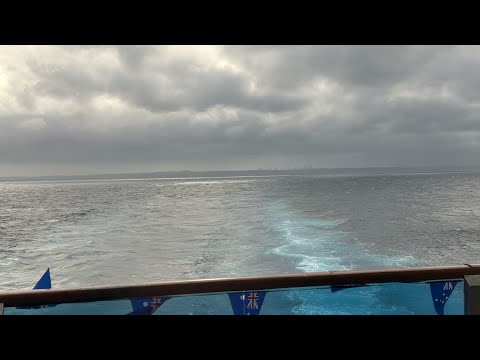 Thumbnail for Heading out to sea from Sydney on the P&O Pacific Adventure - view from suite 9737 balcony 26/01/24