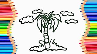 Learn to Draw a Coconut Tree - Kids Art Guide and Tips