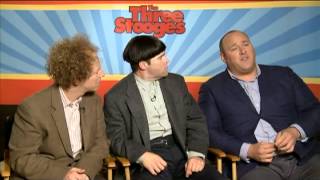 Larry, Moe and Curly Interview for THE THREE STOOGES
