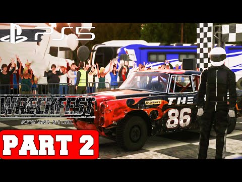 Wreckfest PS5 Gameplay Walkthrough Part 2 - No Commentary (PS5 Version)