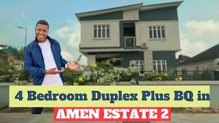Amen Estate Phase 2 House Tour: 4 Bed Duplex + BQ in Ibeju Lekki, Lagos Nigeria