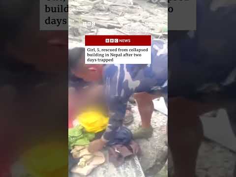 Five-year-old girl rescued from collapsed building in Nepal after days. #Kathmandu #BBCNews