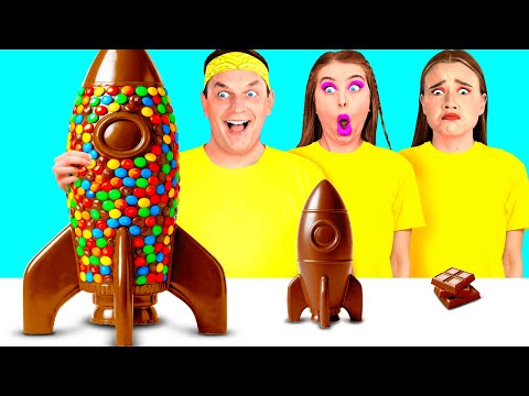Big, Medium and Small Plate Challenge | Amazing Cooking Hacks