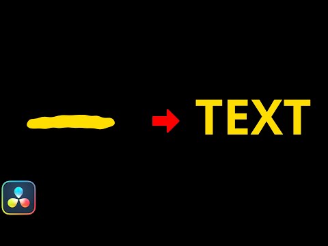 Morph Shape to Text in DaVinci Resolve | Morph Animation Tutorial