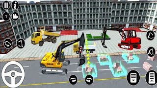 Snow Excavator Simulator New Beku Gari Game #gv80 | Android gameplay videos_ 01