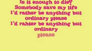 Anything But Ordinary by Avril Lavigne(With Lyrics in Video)