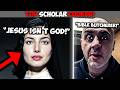 Top Female Scholar TRIES TO SCHOOL Sam Shamoun And GETS COOKED