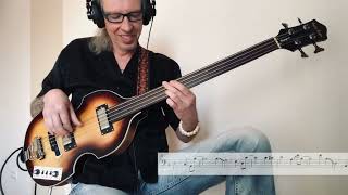 Video thumbnail for groove study: BALLAD (orig. arrangement, incl. standard notation) - HB Beat Bass, fretless by MariUS ukulele