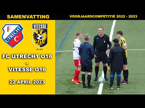 Samenvatting FC UTRECHT O16 - VITESSE O16 zaterdag 22 april 2023