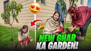 Mery new ghar ka garden | mera dream | Sitara yaseen vlog 
