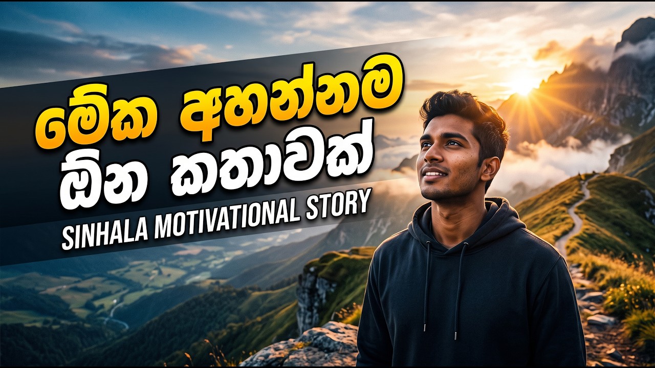 මේක අහන්නම ඕන කතාවක් Powerful Motivational Story the Story You Need to Hear Today