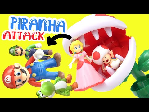The Super Mario Bros Movie Piranha Plant Escape Game with Luigi, Peach, Toad, DK