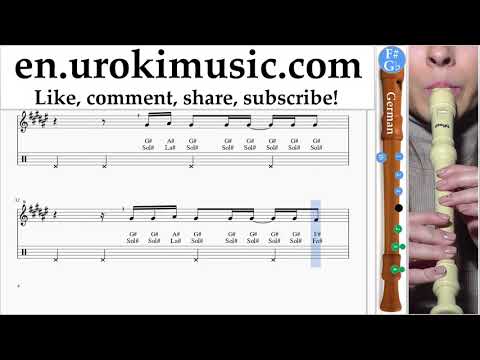 Recorder lessons (G.) Selena Gomez - Back To You Sheet Music Tutorial um-ih352