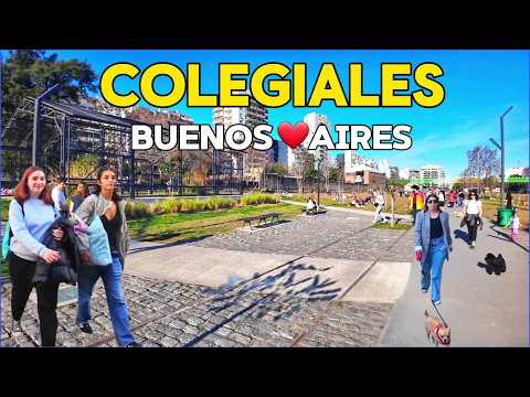 【4K】Paseo a Pie por el Hermoso BARRIO de COLEGIALES, Buenos Aires | Walking Tour
