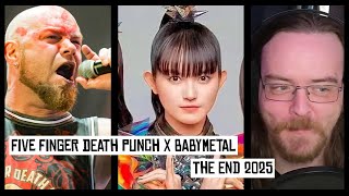 SU WITH ANOTHER AWESOME CROSSOVER?!?!? | Five Finger Death Punch X Babymetal - The End (REACTION)