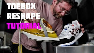 How to Reshape a Sneaker Toebox / Asics Gel Saga Zebra under the Iron