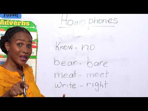 English Language - Grade 4: Homophones