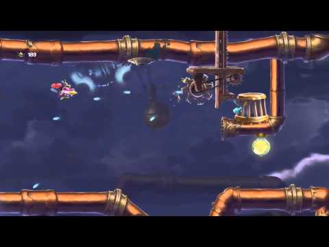 Rayman Legends Playthrough Part 93 - [Back To Origins] Mystical Pique - Riding The Storm