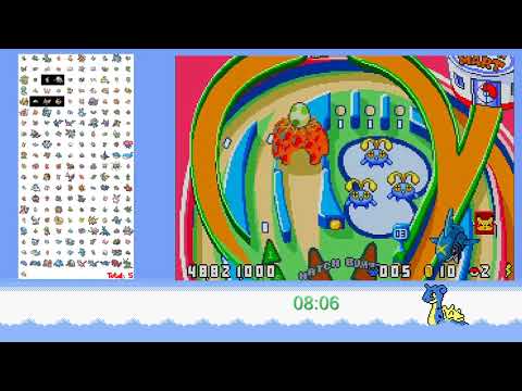 Speedrun Pokemon Pinball Ruby Sapphire Catch 'Em All : 5:59:14 with manips (WR)