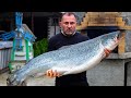 Whole Salmon baked in Salt - Oven Fish Cooking | GEORGY KAVKAZ
