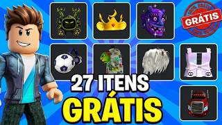 RÁPIDO 27 ITENS FÁCIL DE GANHAR GRÁTIS NO ROBLOX COM MUITAS CÓPIAS!!! (Fácil & Rápido) EM 2026