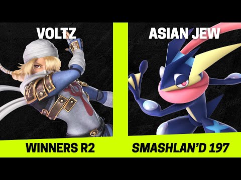 SmashLAN'd 197 Winners R2 - Voltz (Sheik) vs Asian Jew (Greninja) - SSBU Tournament