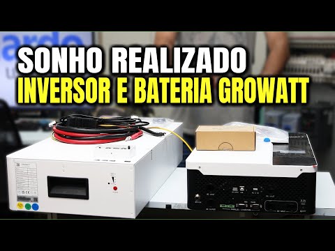 Inversor OffGrid GROWATT 10.000W Pico e Bateria LifePO4 | Eduardo Aquino