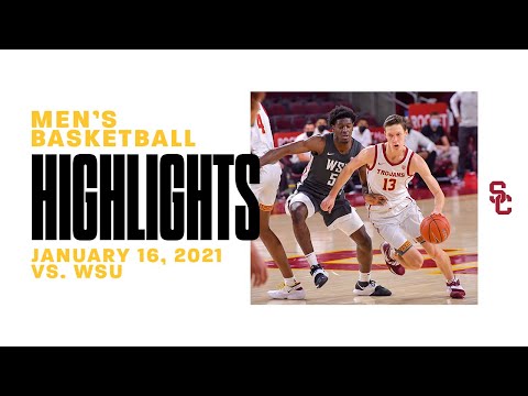 Men's Basketball: USC 85, WSU 77 - Highlights 1/16/21