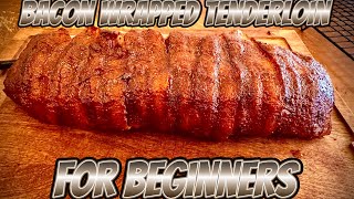 The best way to smoke pork tenderloin wrapped in bacon - pellet grill - Traeger grill