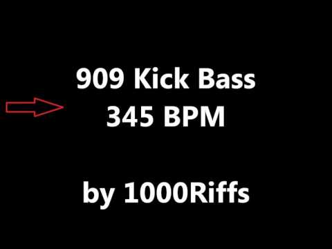 909 Kick Bass Drum : 345 BPM - Beats Per Minute