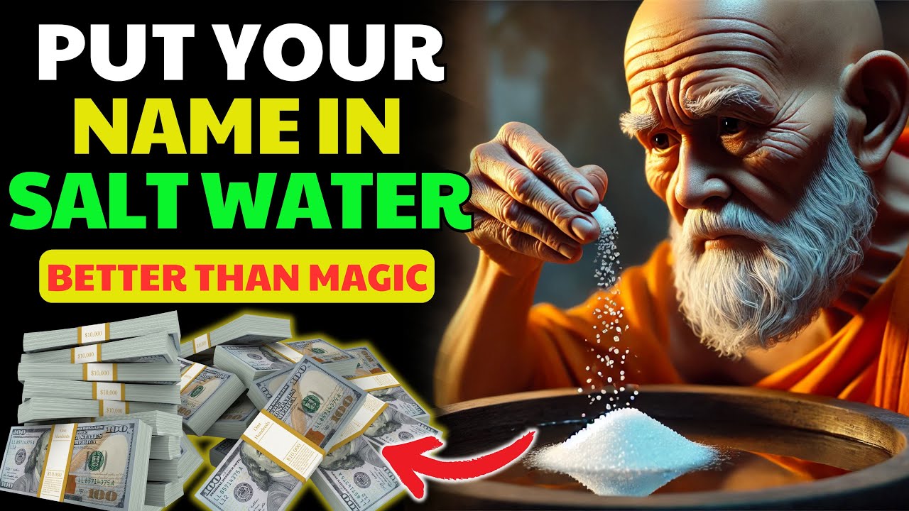 Put YOUR NAME in SALT WATER and get ready to have everything you want| Buddhist teachings