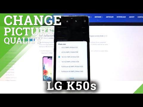 LG K50s - How to Change Photo Size