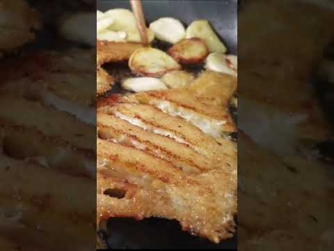 Fried  flounder fish with garlic  [ Gajami gui / 가자미 구이 ]