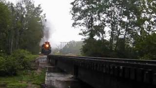 preview picture of video 'NKP 765 through Brecksville, OH on CVSR 9/11/2011'