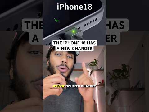 The IPHONE 18 has a NEW Charger #iphone18 #iphonecharger #apple