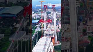 Huangjuetuo Yangtze River Bridge, Giant Main Cable Anchorage Construction