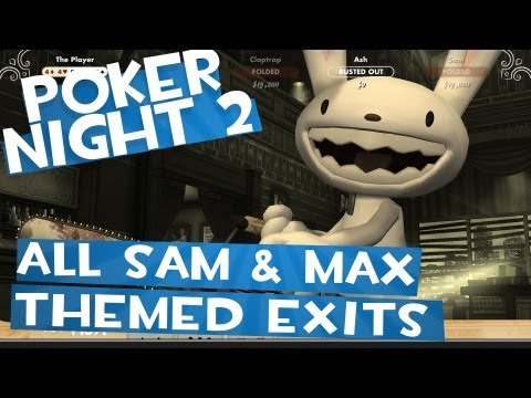 Poker Night 2 - All Sam & Max Themed Special Elimination Animations (Max)