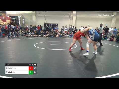 200 Lbs Rr Rnd 4 Amber Latta Texas C Vs Rayana Vigil New Mexico Draw