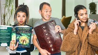 THIS isnt MY FAMILY! Life Swap!! Magic Spell Book 