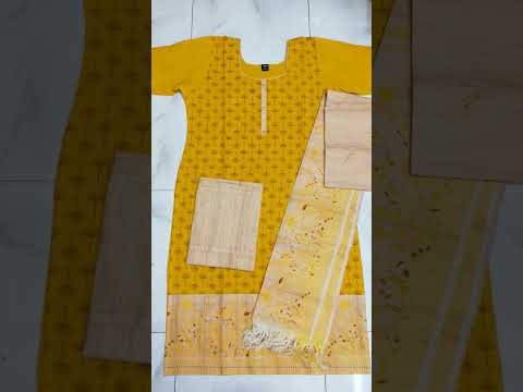 "Beat the heat with our Summer Special 🌞 Pure Handloom Cotton 3-Piece Sets! ☁️✨ Stay cool, stylish