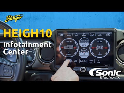 Stinger HEIGH10 Floating Stereo + Jeep Wrangler Integration Kit + NVX Backup Cam-video