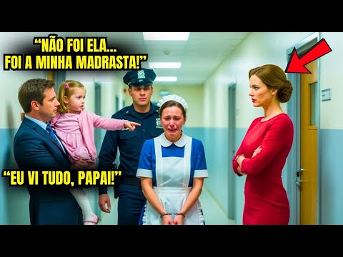 "A culpada é minha madrasta" – gritou a filha do milionário quando a polícia levou a babá...