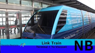 Toronto Pearson Link Train: Full ride from Terminal 1 To Viscount