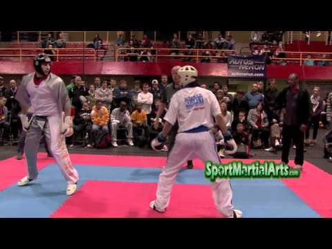 David Bossinotte v Laszlo Gombos - Men's Team Sparring - 2012 Quebec Open