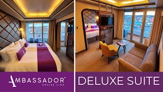 Ambassador Cruise Line Cabin Tour: Deluxe Suite 